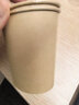 优奥一次性纸杯100只*228ml加厚牛皮纸本色茶杯水杯办公商务接待杯子 实拍图