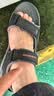 斯凯奇（Skechers）凉鞋男士户外宽楦沙滩鞋舒适休闲百搭轻便凉拖鞋溯溪鞋 实拍图