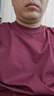 速干衣运动弹力纯色基础短袖t恤夏季新款男女同款 酒红色 2XL 实拍图
