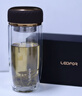 雷德夫（LEIDFOR）G7 双层玻璃杯茶杯男款2024新款保温水杯 幻影黑 380ml 实拍图