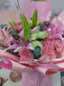 馨仪鲜花速递玫瑰花康乃馨花束送妈妈长辈礼物全国鲜花同城配送 19朵康乃馨百合混搭花束 实拍图