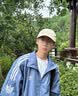 adidas宽松日常舒适运动夹克外套男女春季新款阿迪达斯官方三叶草   深靛蓝（推荐选大一码)   S 实拍图