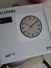 宜家（IKEA）TALLSPARV塔斯帕挂钟复古简约钟表客厅装饰壁钟 黑色/米黄色挂钟28cm 实拍图