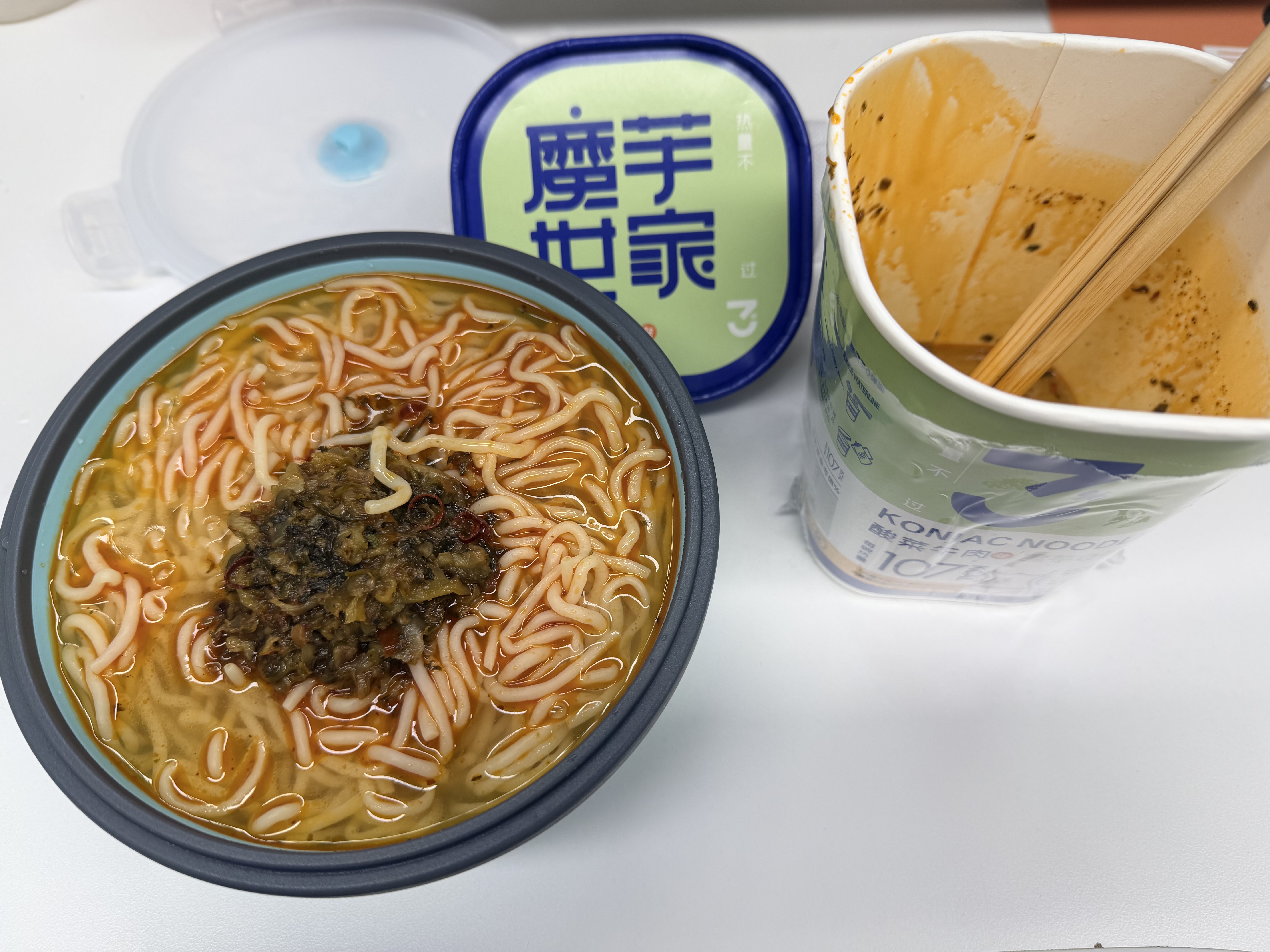 诚卡魔芋面三味234g*6桶 低脂面体代餐饱腹粉丝低热量卡脂肪即食速食 实拍图
