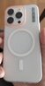 暴走【热销霸榜】适用iphone17promax手机壳苹果17promax手机壳磁吸柔砂肤感透色轻薄简约撞色硬壳雾白 实拍图