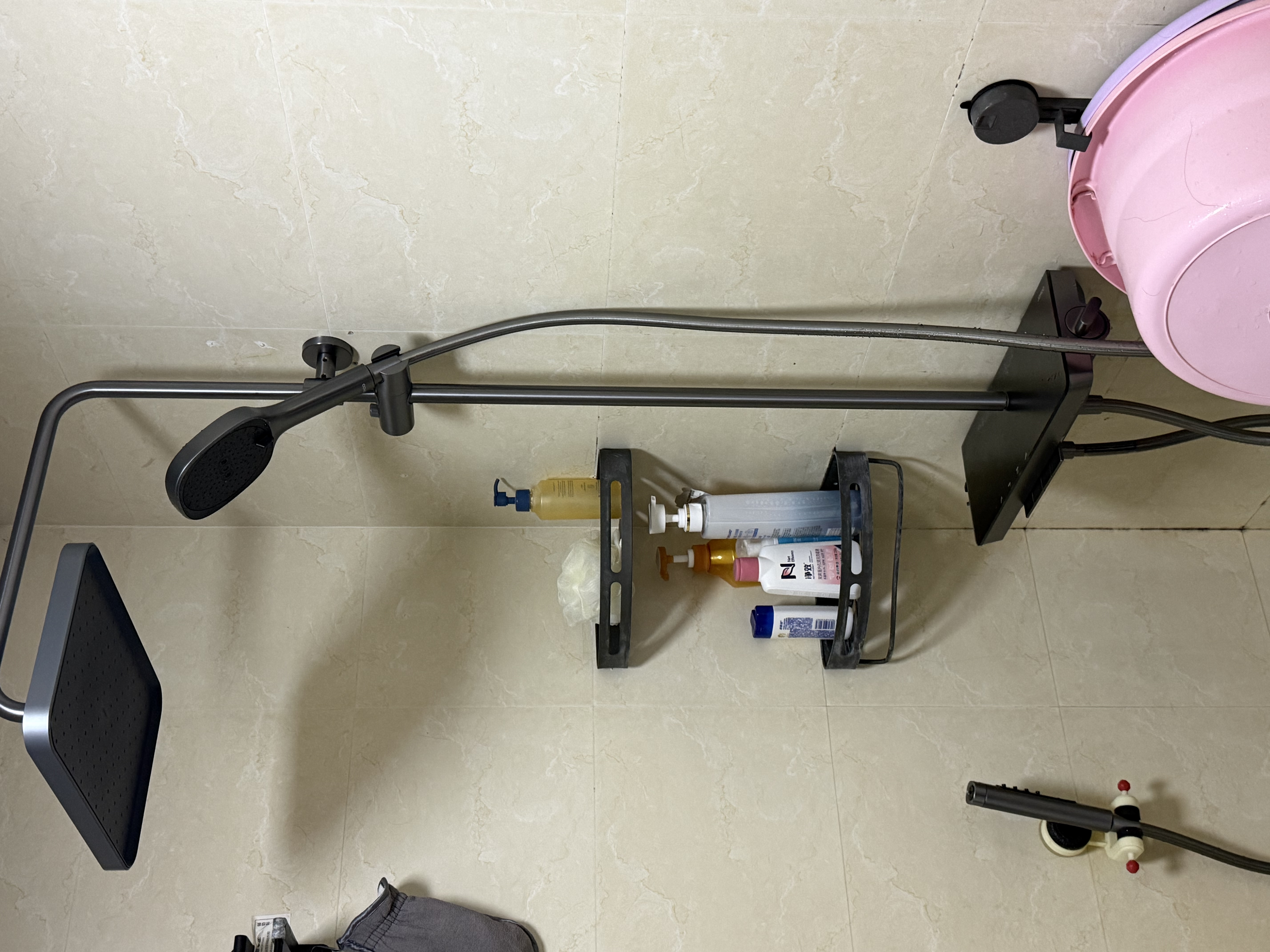 九牧（JOMOO）花洒套装琴键按摩喷枪除垢顶喷水愈精灵淋浴器36668-882/HBS-1 实拍图