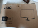 AOC21.5英寸 120Hz VA面板 HDMI接口 低蓝光不闪 可壁挂 三边微边 超薄节能 办公电脑显示器22B35HM2 实拍图