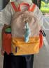 SHUKIKU儿童书包1-3年级小学生书包超轻防泼水透气户外旅游橘子汽水M+码 实拍图