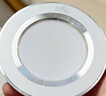 雷士（NVC）LED筒灯客厅过道嵌入式二级能效全铝高亮漆白6瓦暖白开孔75-85mm 实拍图