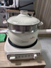 美的（Midea）电煮锅 小电锅 电蒸锅 电火锅 电热锅 分体式可拆洗 2.6L学生宿舍多功能锅 泡面锅 XZC2061 配蒸笼 实拍图