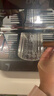 Bincoo玻璃小奶盅带刻度量杯意式浓缩咖啡萃取杯木柄小奶罐盎司杯 实拍图