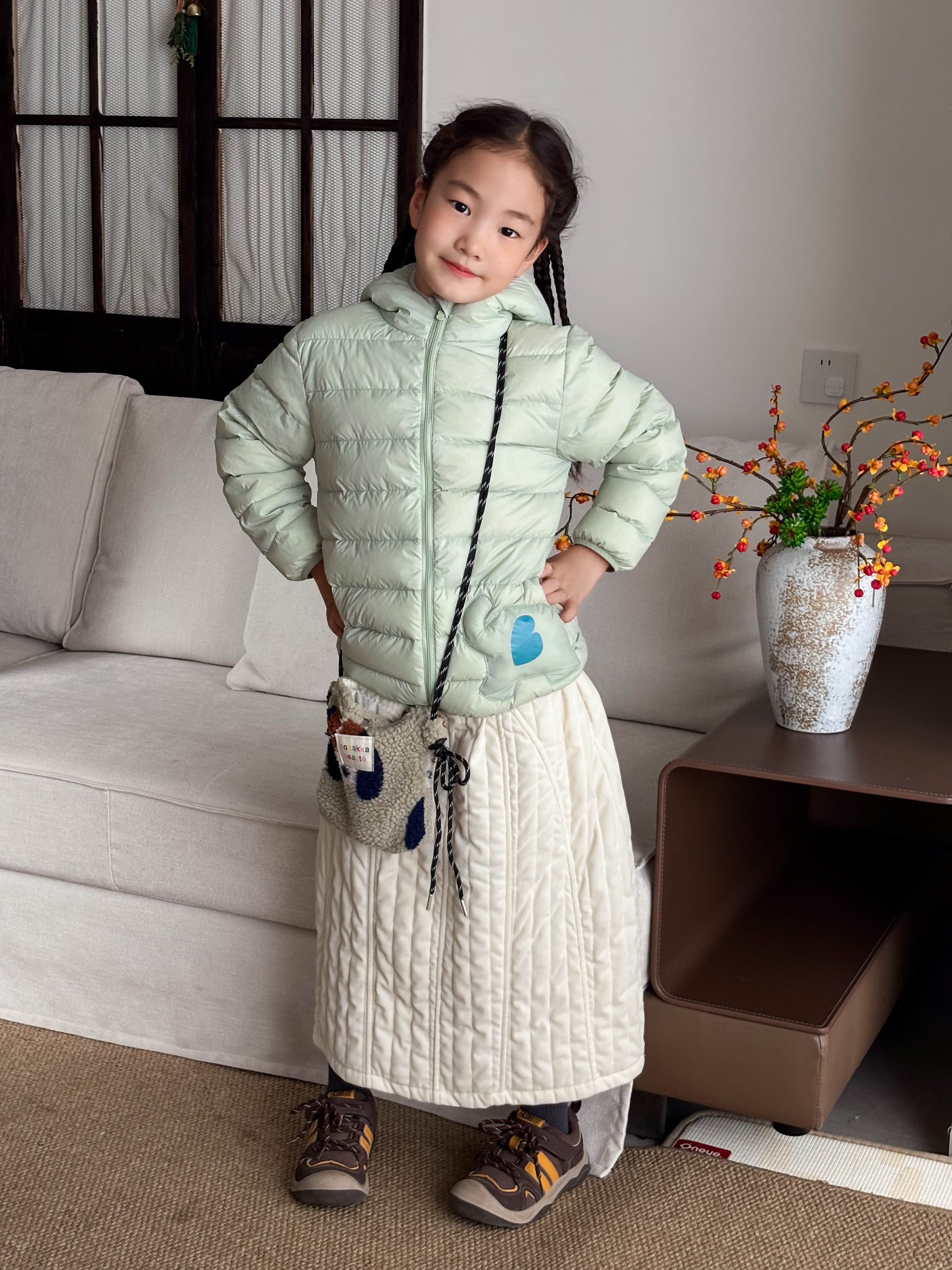 嘟嘟家【三防面料】儿童冬季轻薄红色羽绒服新年冬装女童拜年服男童童装 绿色 部分尺码预售 130 实拍图