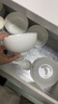ARST雅誠德陶瓷盘子菜盘家用新款高脚碗纯白浮雕乔迁餐具轻奢抗菌碗碟套装礼 四人食（20件套） 实拍图