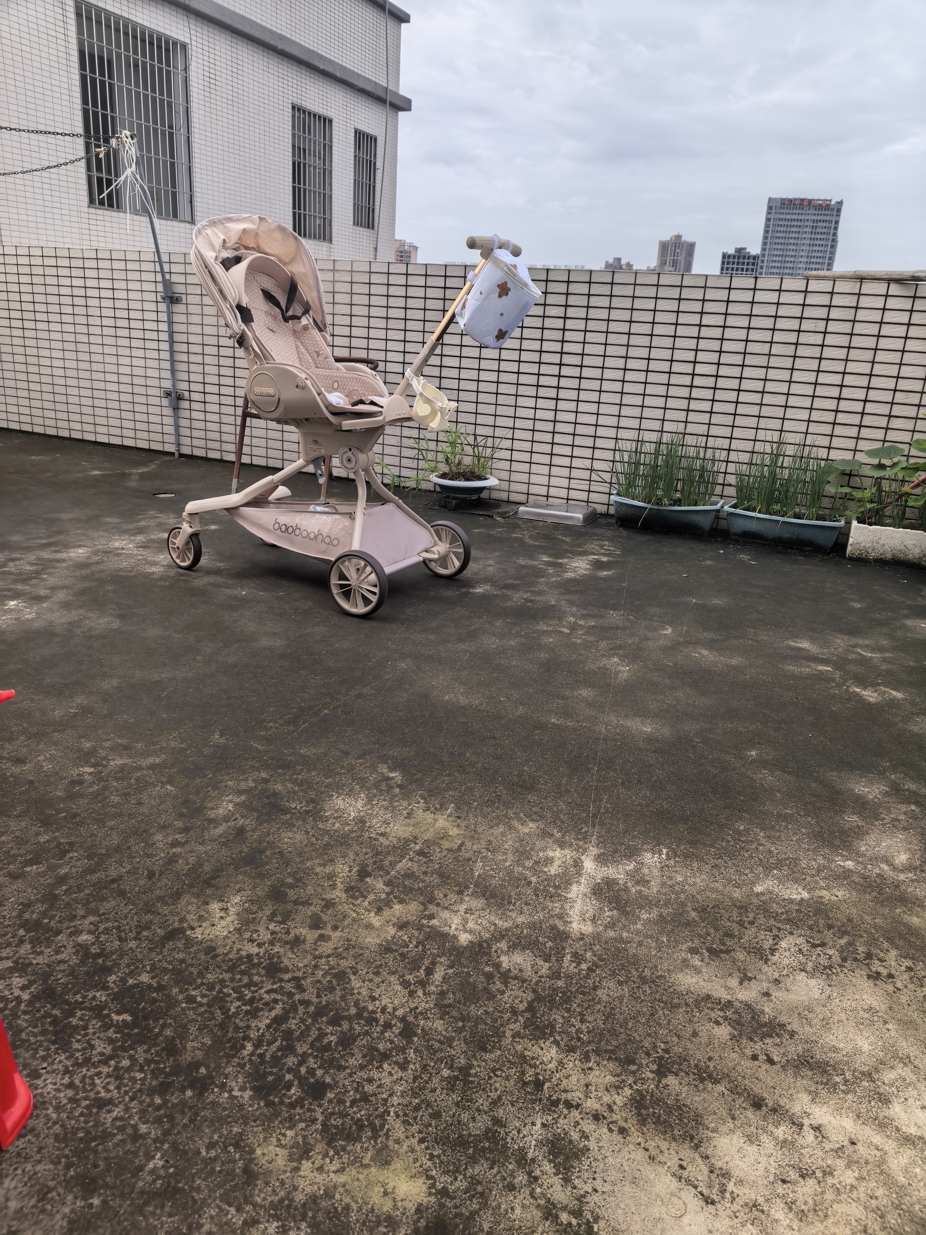 宝宝好V9遛娃神器双向高景观溜娃神器可坐可躺婴儿车轻便折叠宝宝遛娃车 V9-C（网红奶油）+晒单礼+大礼包 实拍图