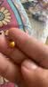 金小貅黄金转运珠999足金小金珠3D硬金路路通手串配珠DIY小孩手绳串珠 6mm[光面]0.29-0.31g加厚版 实拍图