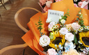 百花馆七夕情人节鲜花玫瑰花真花束生日礼物送女朋友老婆同城配送小时达 【金色暖阳】向日葵|JD625 实拍图
