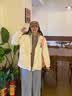 Shelley Jones假两件棒球服男款春秋季青少年宽松连帽夹克大码休闲保暖情侣外套 J853杏色常规 【高品质】 XL 体重130-145斤 实拍图