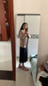 千禧华府镜子全身镜穿衣镜子落地镜挂门服装店试衣防爆壁挂镜一体白40*150 实拍图
