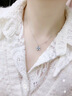 珍尚银【中国黄金】碎冰冰四叶草银项链女新款吊坠生日礼物送女友老婆 实拍图