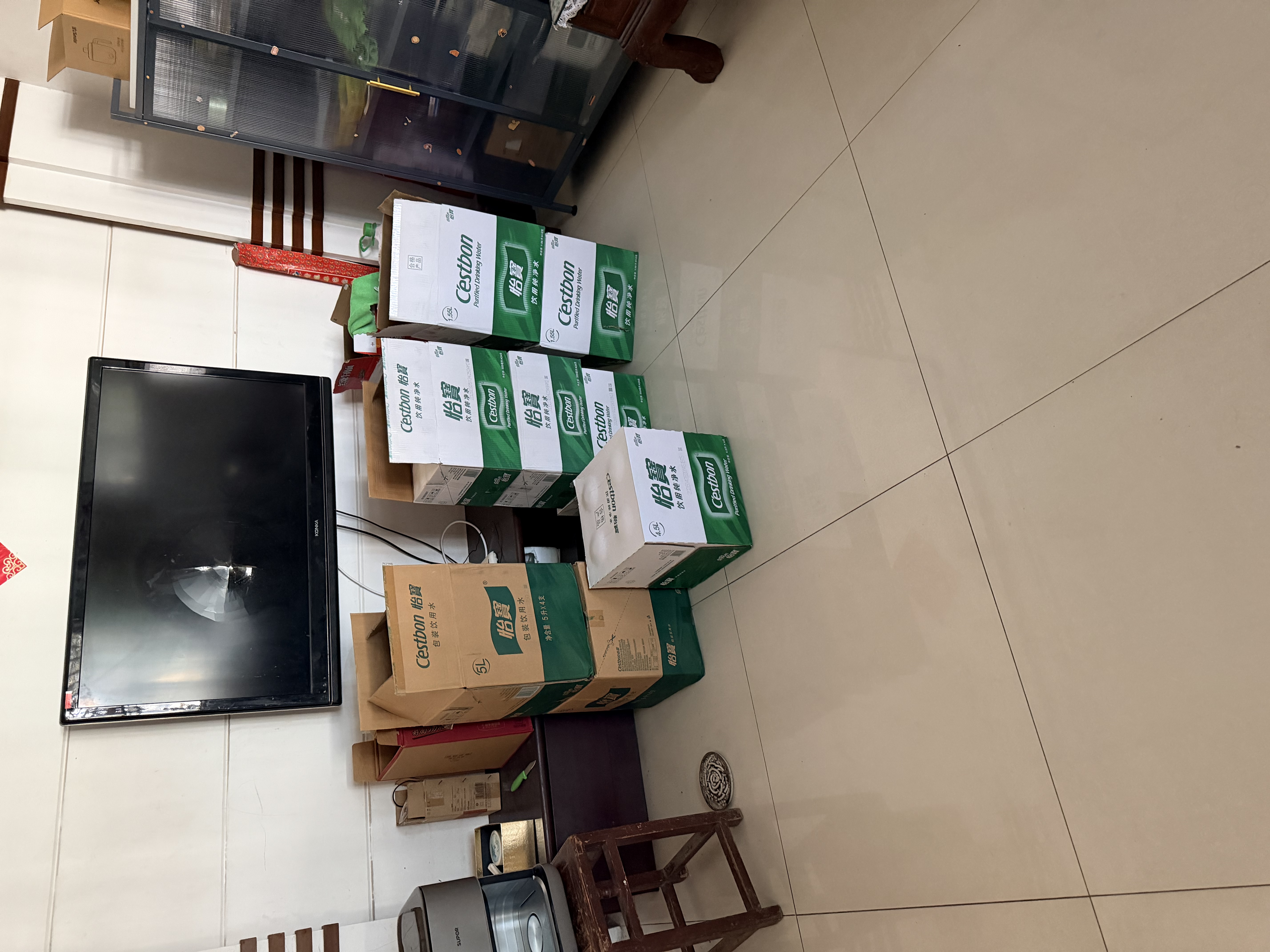 怡宝 饮用水 纯净水4.5L*4桶装水 整箱装 实拍图