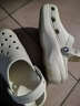 卡骆驰（CROCS）新款厚底云朵洞洞鞋送女友礼物206750 骨白色 38 -39 实拍图