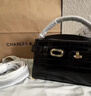 CHARLES&KEITH鳄鱼纹手提包斜挎婚包包女包生日礼物送女友CK2-50270880-1 实拍图