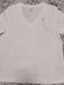 森马（Semir）短袖t恤女凉感抗菌正肩修身2026夏显瘦V领白色打底衫109326100002 实拍图