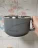 美厨（MAXCOOK）304不锈钢泡面碗 学生饭盒餐杯泡面杯1500ML 蓝灰色MCWA8297 实拍图
