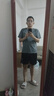 艾伦伯顿（Alen Botun）运动服套装男冰丝t恤跑步速干衣短袖夏季短裤健身训练羽毛球服 灰色两件套【冰丝 速干 透气】 XL 【130-145斤】 实拍图
