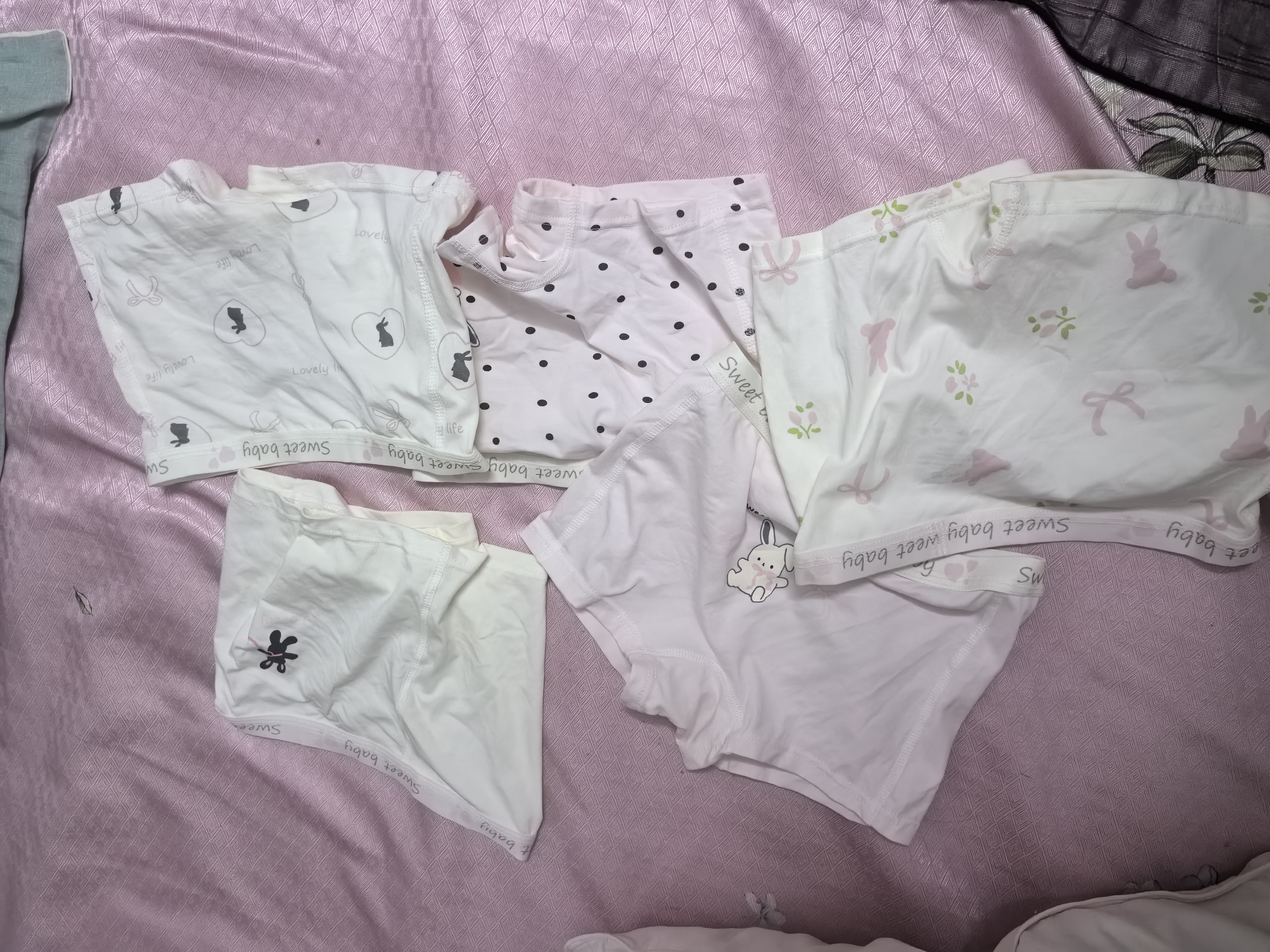 棉奇熊【蚕丝抗菌裆】儿童内裤女童纯棉a类平角裤女孩中大童宝宝四角裤 实拍图