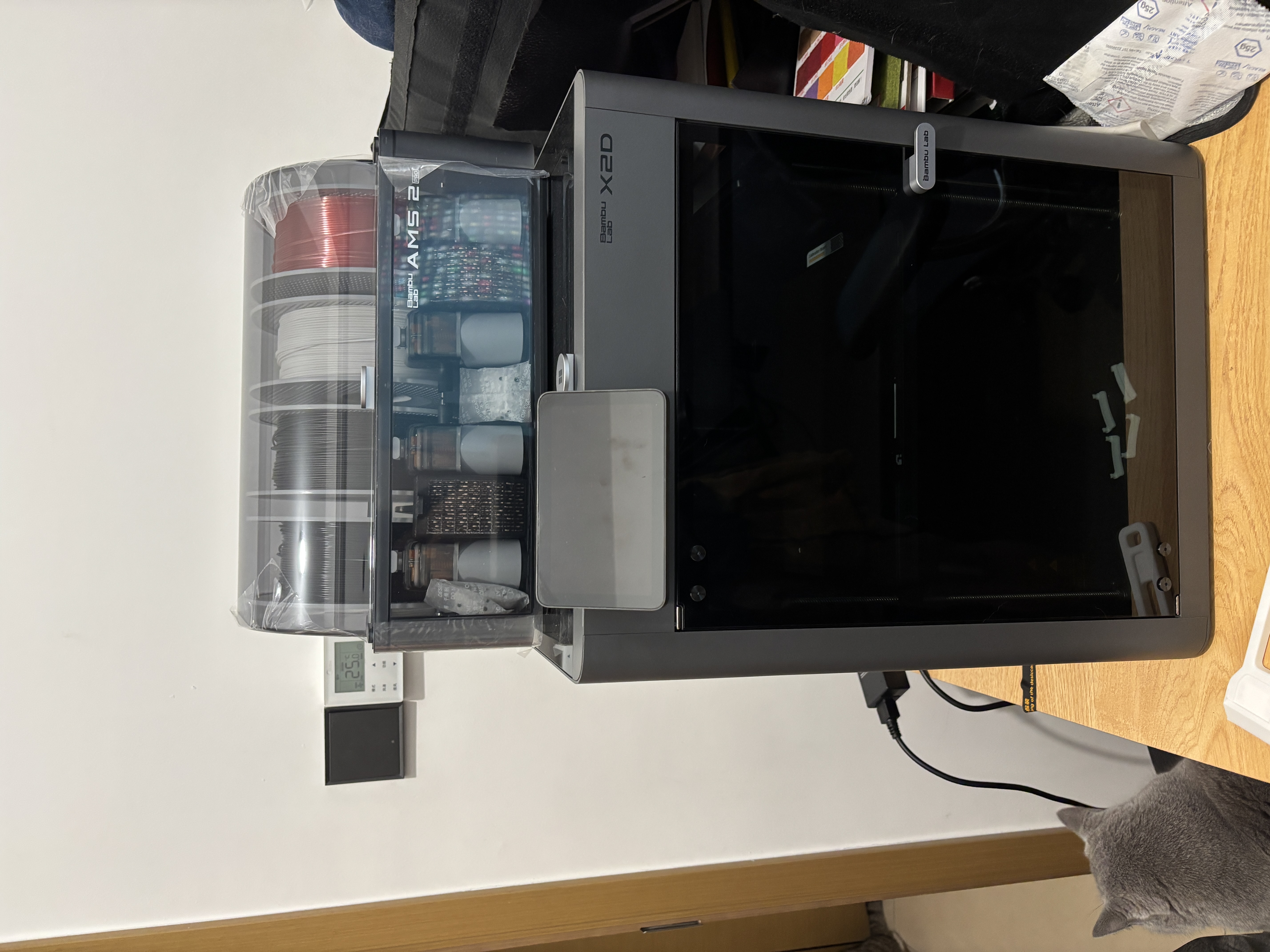 拓竹X2D 3D打印机器双头双喷嘴立体多色家用桌面FDM高速智能AI检测UL认证排放安全 X1C升级 X2D 多色套装【大陆版】 实拍图