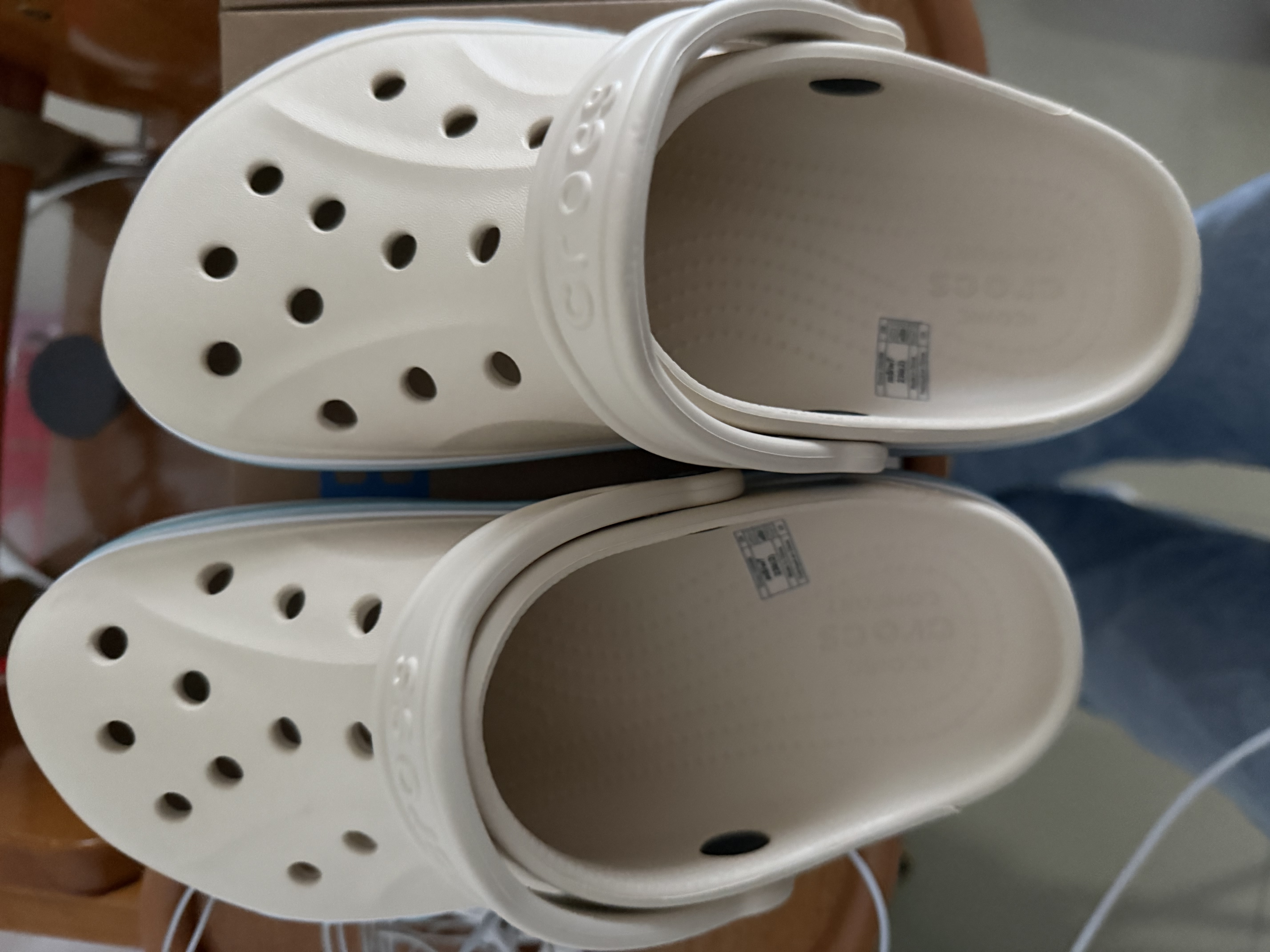 卡骆驰（CROCS）贝雅卡骆班洞洞鞋|205089 冬日白-1LI 37/38(230mm) 实拍图