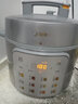 美的（Midea）有钛青瓷0涂层营养蒸电压力锅5L 智能预约多功能一体高压电饭锅MY-E5811G家用4-6人开盖火锅电饭煲 实拍图