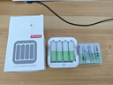 京东京造1.5v可充电锂电池 5号4粒（带收纳盒） 适用游戏手柄/键鼠/话筒/吸奶器/血压计等 AA五号 实拍图