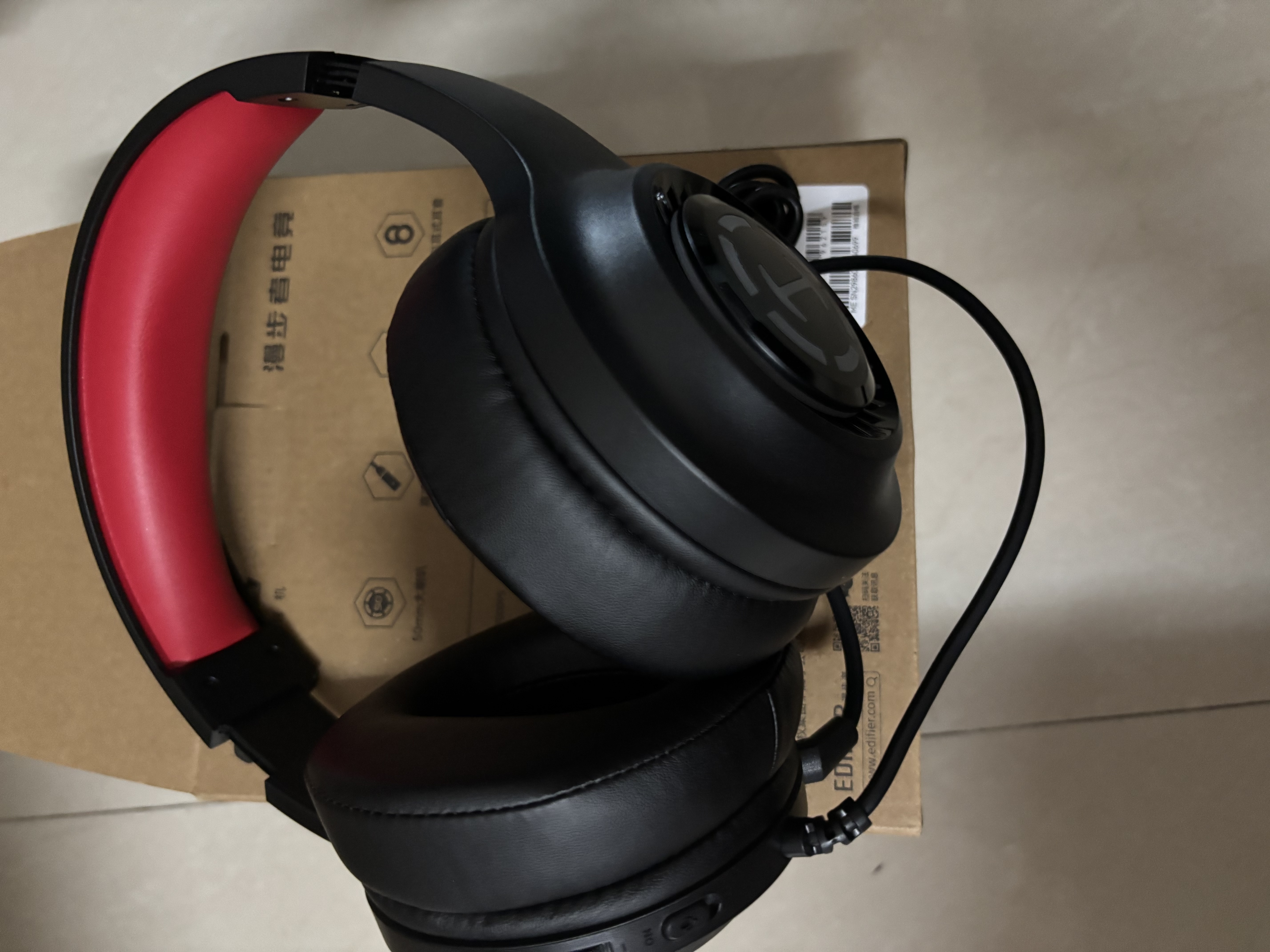 漫步者（EDIFIER）HECATE G15竞技版USB7.1声道电脑耳机头戴式有线游戏耳机电竞耳机耳麦网课办公麦克风吃鸡黑红色 实拍图