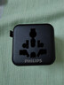 飞利浦（PHILIPS）侧插2位出国转换插头全球通用国际旅行插座转换器/英标欧标美标澳标日本德国泰国香港新加坡适用黑 实拍图
