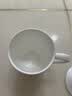 陶相惠茶杯办公杯陶瓷杯纯白骨瓷带盖会议杯子开会水杯定制公司LOGO刻字 实拍图