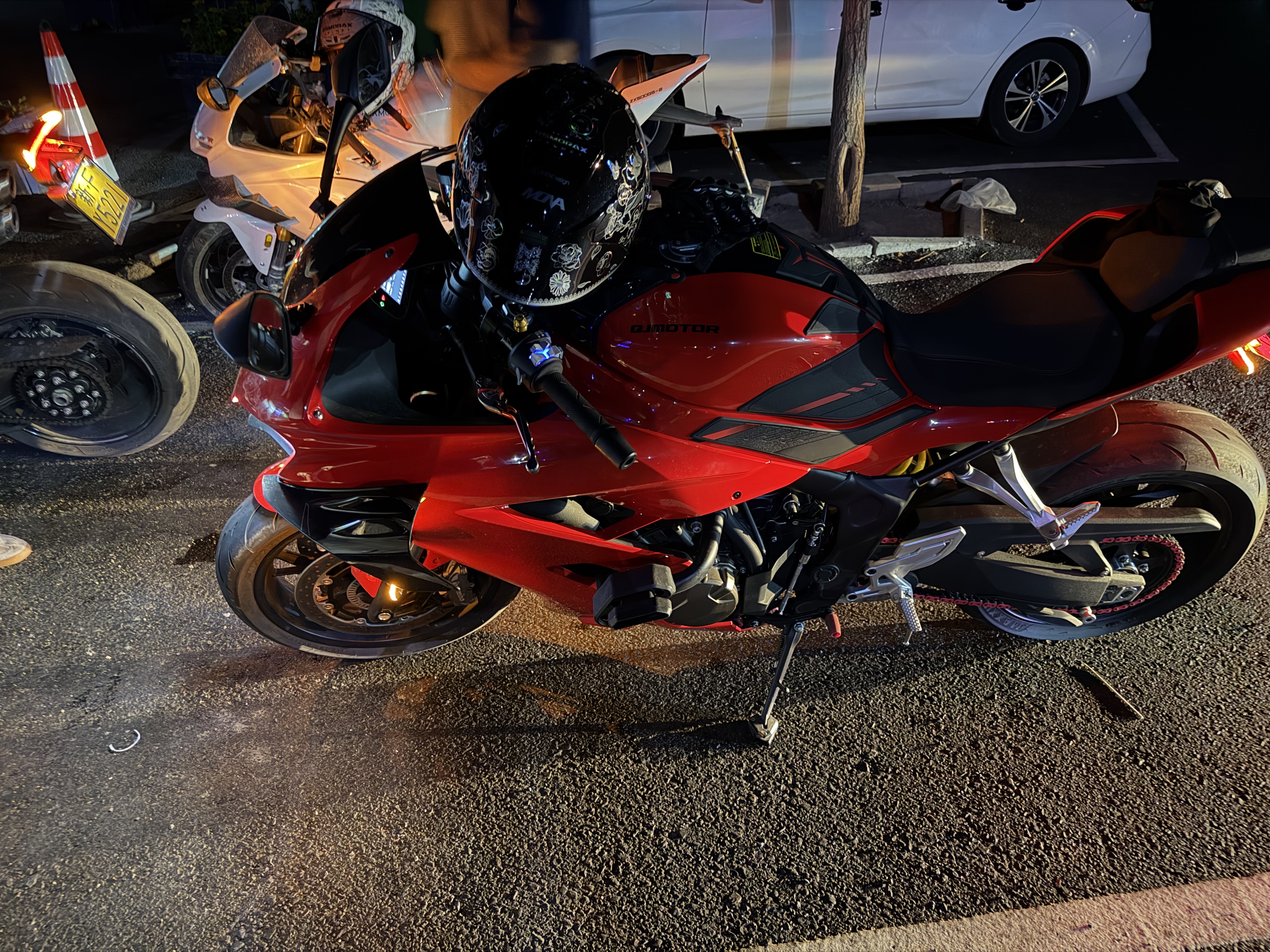 摩多狼（MOTOWOLF）摩托车腿包骑士腰包骑行包机车防水包斜挎背包男女摩旅装备 黑色 实拍图