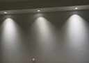 雷士（NVC）LED射灯客厅过道背景嵌入式防眩小山丘铝材7瓦暖白黑杯【莲华】 实拍图
