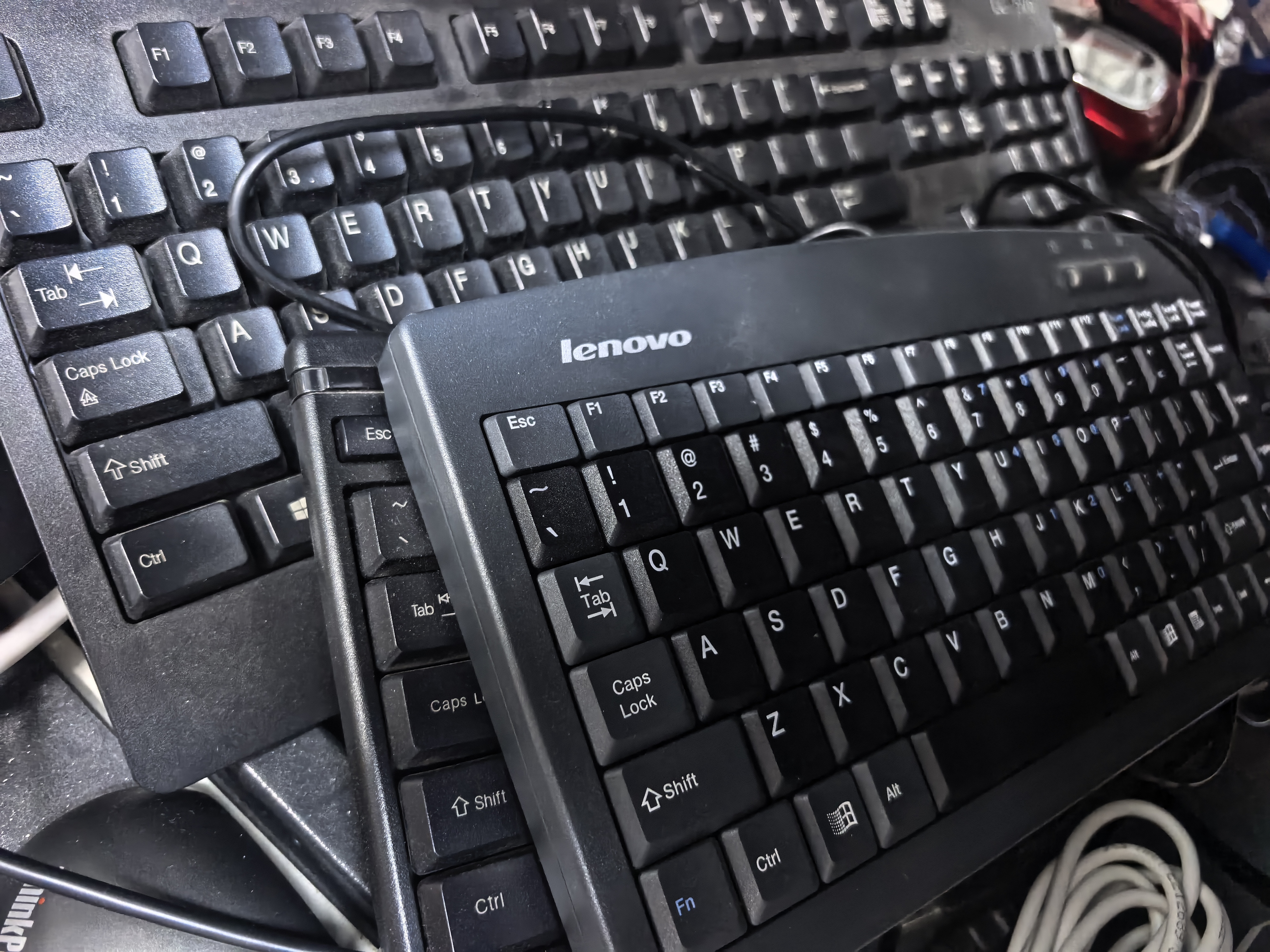 联想（Lenovo）MK11有线键鼠套装 键盘 全尺寸 办公鼠标键盘套装 商务电脑键盘笔记本键盘 实拍图