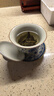 不拙汝窑三才盖碗青花瓷茶碗防烫茶具分茶器带茶漏过滤网盖碗三件套 实拍图