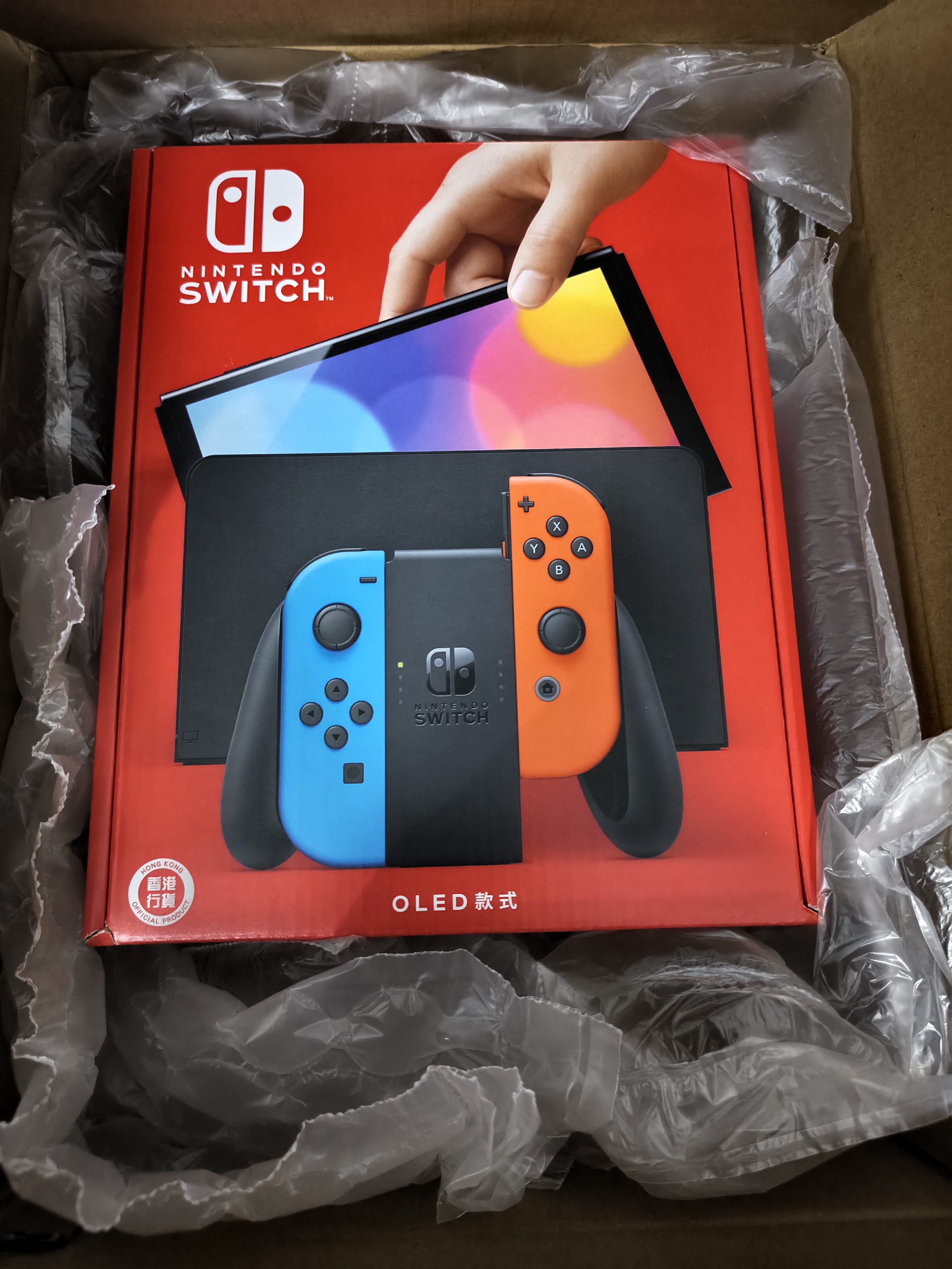 Nintendo SwitchOLED 游戏机港版彩色Joy-Con手柄任天堂家用易上手便携体感游戏掌机网络流畅可送礼 实拍图