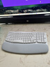 罗技（Logitech）Wave Combo 无线人体工学键鼠套装 垂直鼠标 无线蓝牙鼠标 办公键盘 无线键盘 蓝牙键盘 白色 实拍图