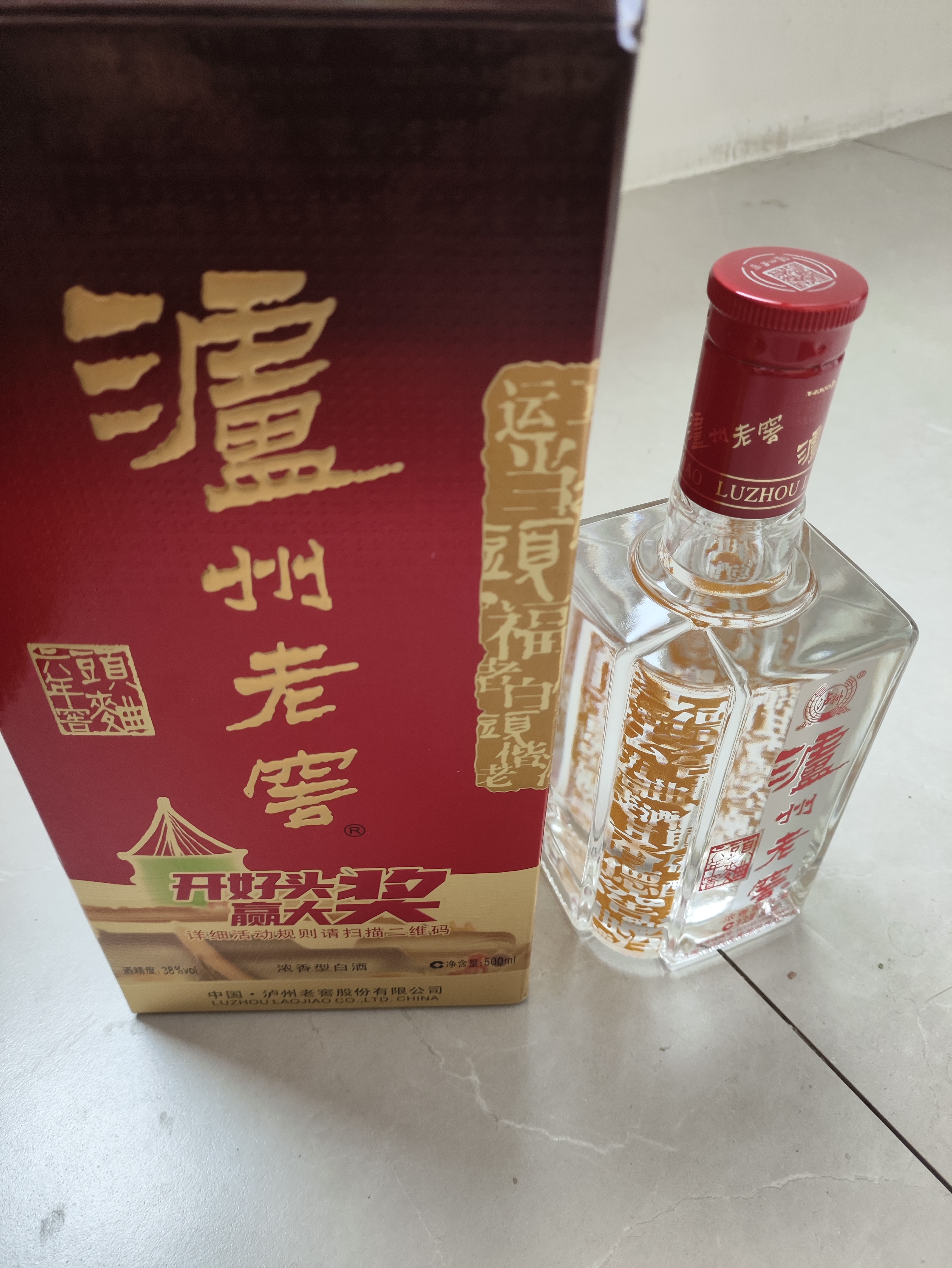 泸州老窖 六年窖头曲 浓香型白酒 38度 500ml 单瓶装 实拍图
