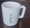 炊大皇陶瓷杯马克杯茶杯 经典黑白泡茶杯咖啡杯早餐杯果汁水杯白色420ml 实拍图