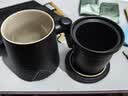 京东京造茶杯便携式黑陶茶泡茶壶茶杯功夫茶具办公杯随身茶壶容量400ml 实拍图