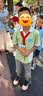 贵人鸟童鞋男童鞋子女孩防水皮面儿童运动鞋防滑软底小孩跑步鞋 白蓝桔（皮面） 35 内长22.3/脚长21.3 实拍图