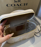 蔻驰coach女包奥莱款盒子包RAINER系列单肩手提斜挎经典老花送女友 CEO22IMCHK白色 实拍图