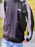 adidas休闲舒适三条纹立领夹克外套男装秋季阿迪达斯官方轻运动 黑色/白（推荐选大一码）   S 实拍图