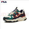 FILA 斐乐TREK老爹鞋男鞋新款休闲鞋时尚复古运动鞋跑鞋 泡沫白/杨梅绿-WB 40.5 实拍图